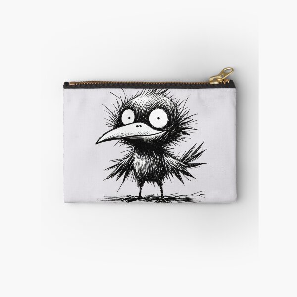 Item preview, Scruffy Bird Monster - Quirky Feathered Creature designed and sold by Blink Art Studio.