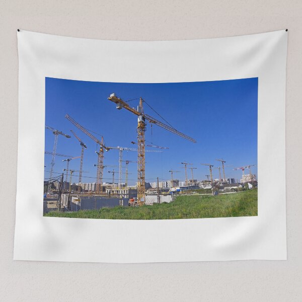 Item preview, Cranes and machinery new building construction site in Vienna,Austria designed and sold by goceris.