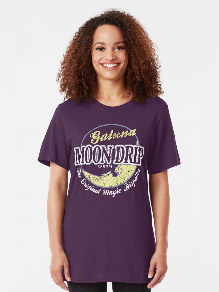 Alternate view of Galuna Moon Drip Slim Fit T-Shirt