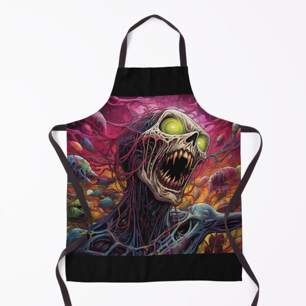 Item preview, Horror Digital Art with Skeleton Monster, Surreal Style, Bright Neon Colors, Abstract Background designed and sold by TIA-shop.