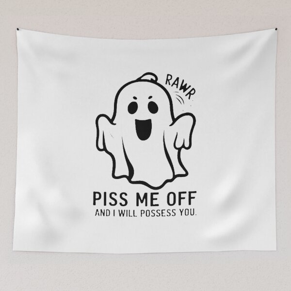 Item preview, Fantasma Brincalhão - Não Me Irrite / Playful Ghost - Don’t Piss Me Off designed and sold by debbiebento.