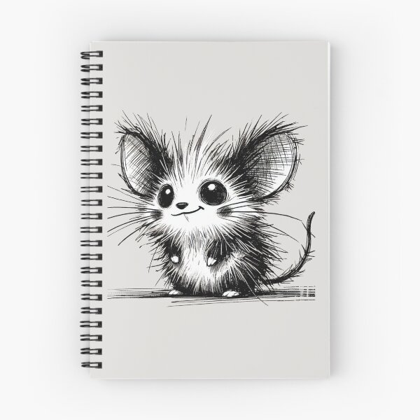 Item preview, Scruffy Mouse Monster - Playful Creature designed and sold by Blink Art Studio.