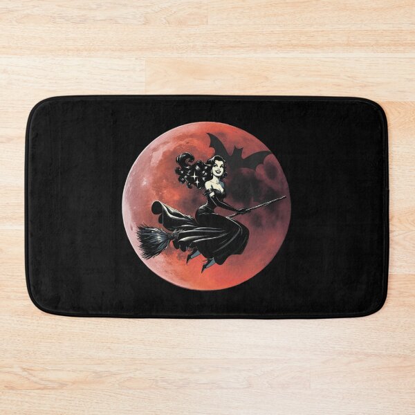 Item preview,  Witch on a broom. Full moon. designed and sold by MagelliShop.