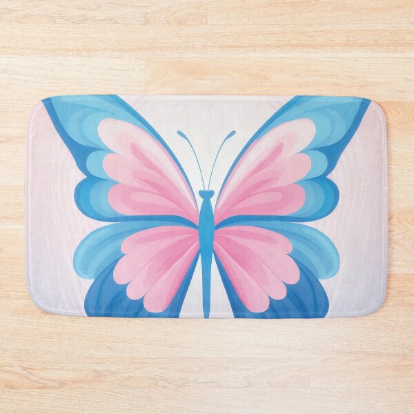 Item preview, A butterfly design with alternating pink and blue hues. designed and sold by HEMRO.