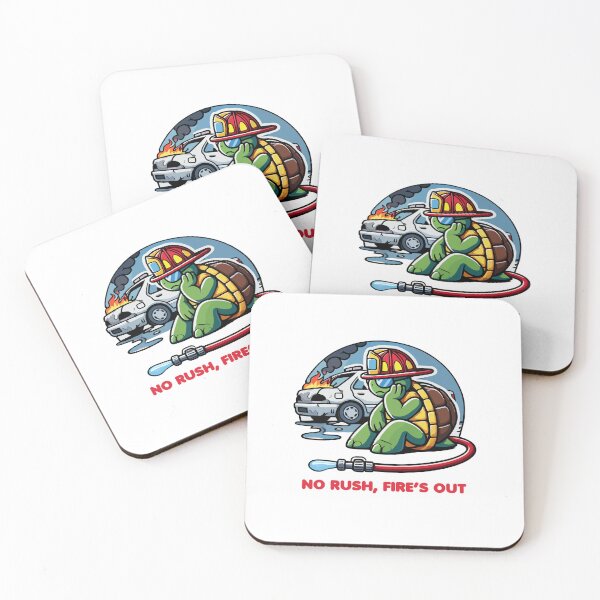 Item preview, Turtle Firefighter - No Rush, Fire's Out designed and sold by MaateoDesign.