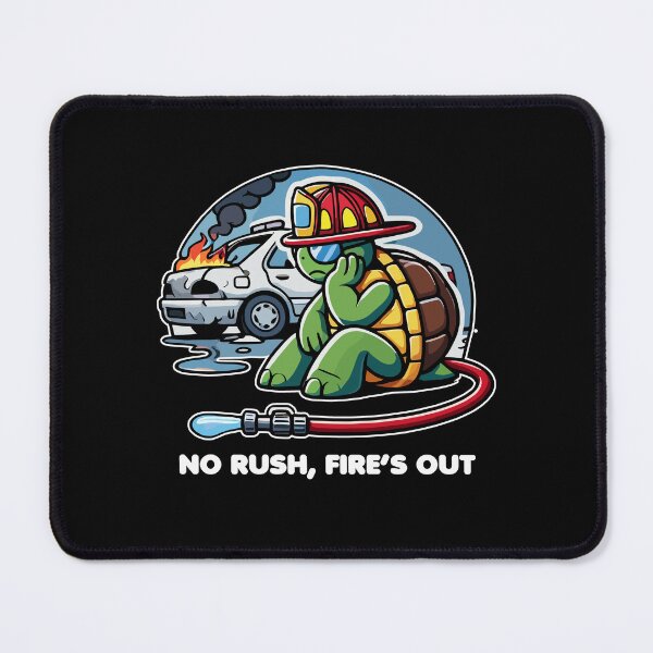 Item preview, Turtle Firefighter - No Rush, Fire's Out designed and sold by MaateoDesign.
