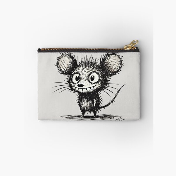 Item preview, Scruffy Mouse Monster - Playful Creature designed and sold by Blink Art Studio.