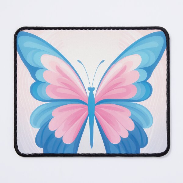Item preview, A butterfly design with alternating pink and blue hues. designed and sold by HEMRO.