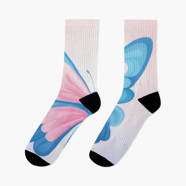 Item preview, A butterfly design with alternating pink and blue hues. designed and sold by HEMRO.