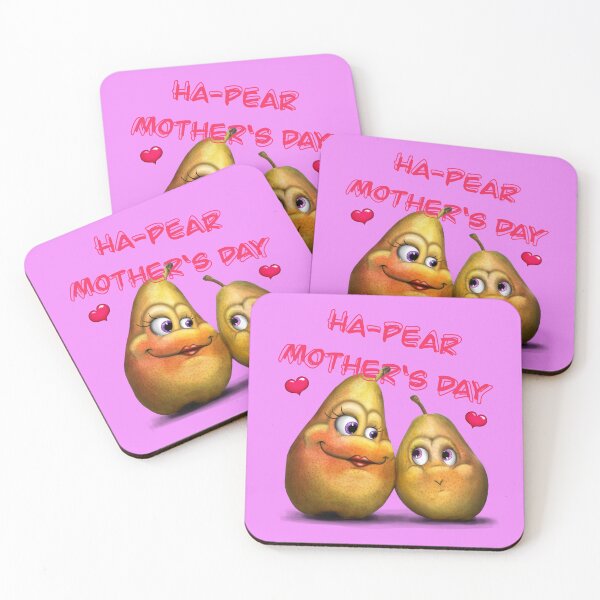 Item preview, HaPEAR Mothers's Day! Mother's Day Pears Fruit Mom Child designed and sold by shamrock-illus.