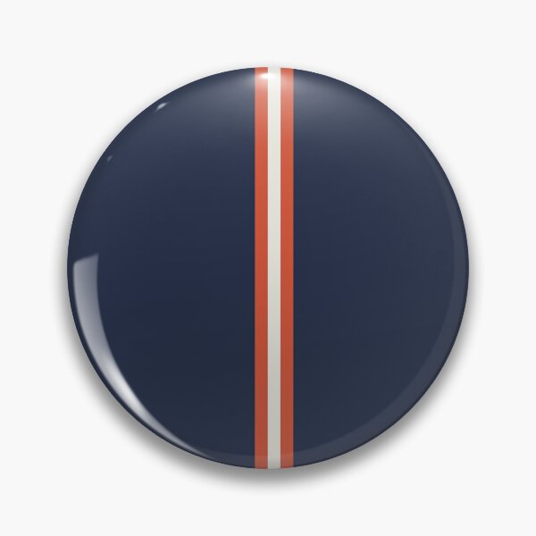 Item preview, NAVY BLUE, TENNIS COURT CLAY & CREAM Central Vertical 3 STRIPES designed and sold by RachelMacht.