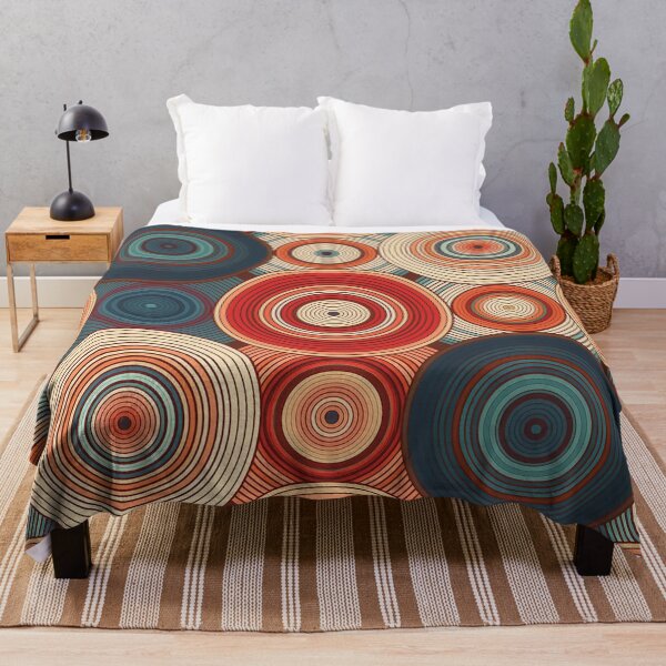 Item preview, A seamless pattern design of concentric circles in various colors. designed and sold by HEMRO.