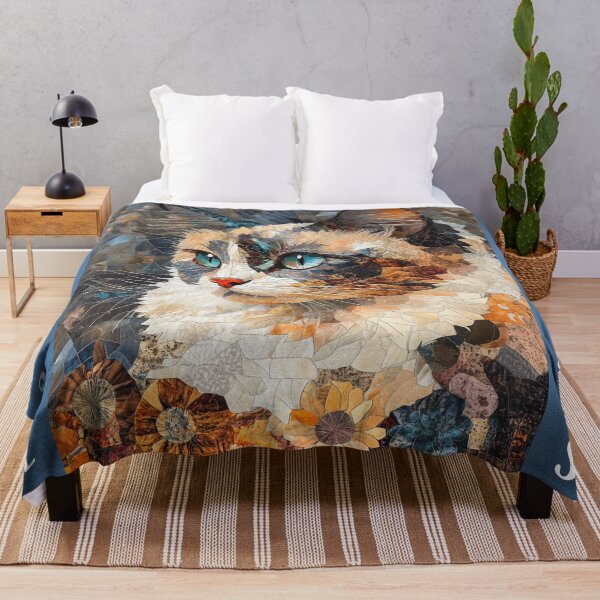 Item preview, Ragdoll Cat Cuddles Print designed and sold by WitsandWonders.