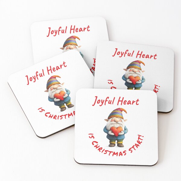 Item preview, Joyful heart, Christmas start. Cute gnome with heart. designed and sold by ArtHeilika.