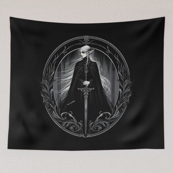 Item preview,  Elven Warrior in Gothic Frame designed and sold by IllumeInk.