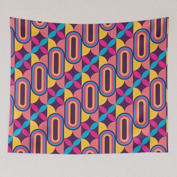 Item preview, cool geometric pattern, nostalgic 80s retro style designed and sold by Mauswohn.