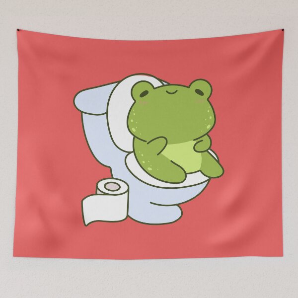 Item preview, Froggy on the Toilet designed and sold by cuteart.
