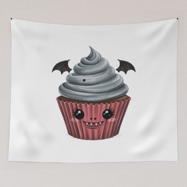 Item preview, Cupcake Vampiro Fofo / Cute Vampire Cupcake designed and sold by debbiebento.