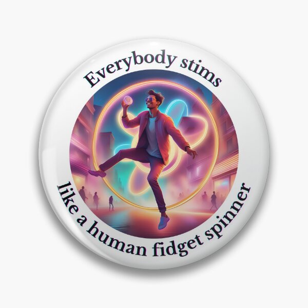 Item preview, Everybody stims—like a human fidget spinner designed and sold by CrazyDuoTeam.