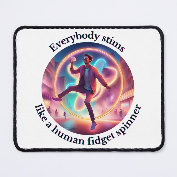 Item preview, Everybody stims—like a human fidget spinner designed and sold by CrazyDuoTeam.
