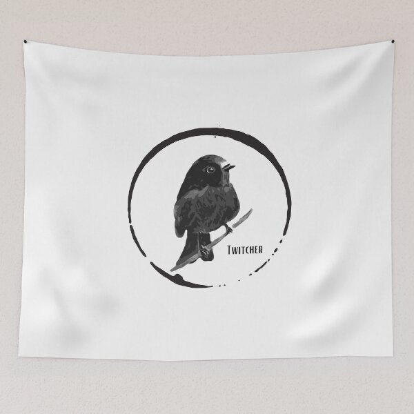 Item preview, Twitcher bird design on T-shirts and accessories designed and sold by Jennifer Morcom.