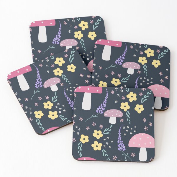 Item preview, Mushrooms & Florals  designed and sold by BlossomandIvy.