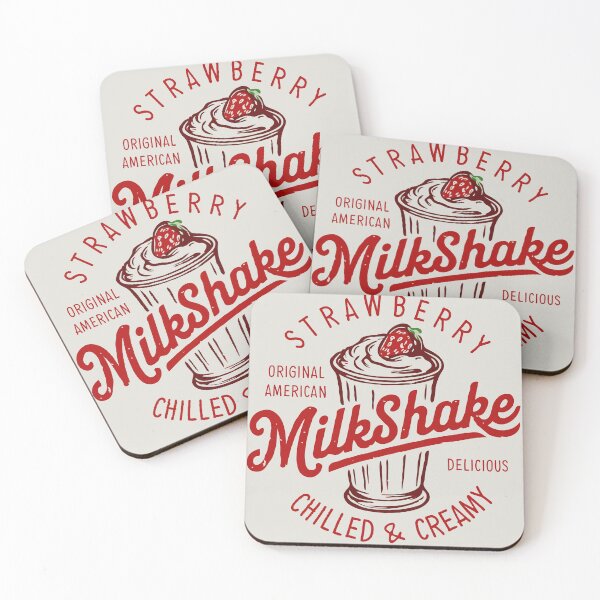 Item preview, Retro American Strawberry Milkshake designed and sold by Creative Magia.