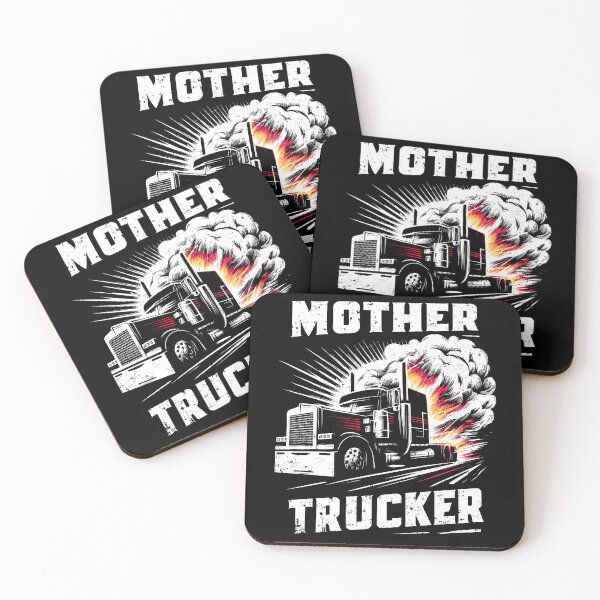 Item preview, Bold "Mother Trucker" Distressed Graphic Design designed and sold by Tabu Touch.