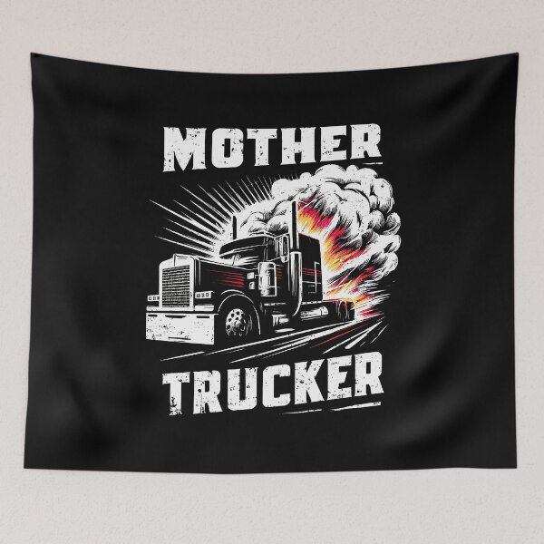 Item preview, Bold "Mother Trucker" Distressed Graphic Design designed and sold by Tabu Touch.