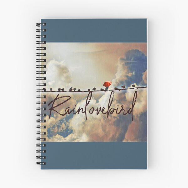 Item preview, Rainlovebird - Bird with umbrella in storm clouds - Photo design designed and sold by kikidu21.