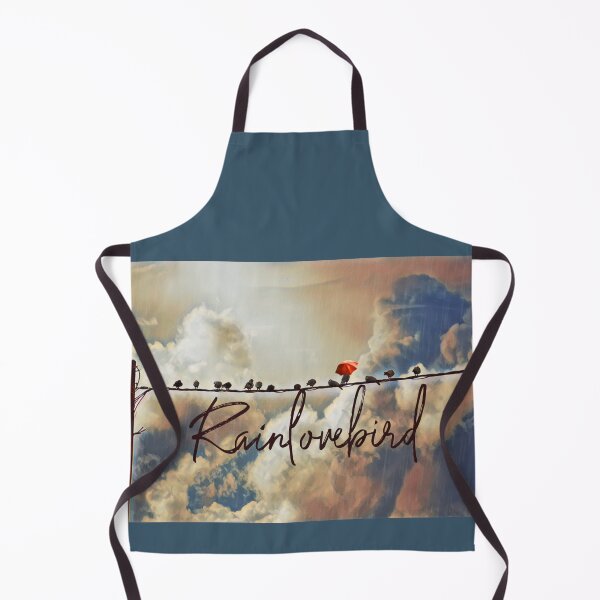 Item preview, Rainlovebird - Bird with umbrella in storm clouds - Photo design designed and sold by kikidu21.