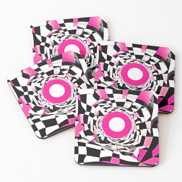 Item preview, Pink Vortex: A Checkered Descent designed and sold by Health And Fitness Posts e-Store.