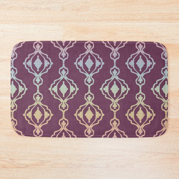 Item preview, Dacha Arabesque Pattern - Beet + Rainbow Sorbet designed and sold by Irene Estelle.