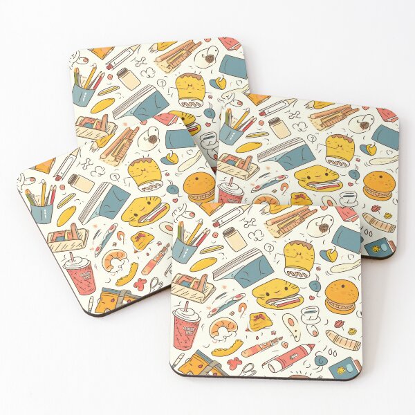 Item preview, Colorful Kawaii Patterns Featuring Animals and Food designed and sold by Piotrek0001.
