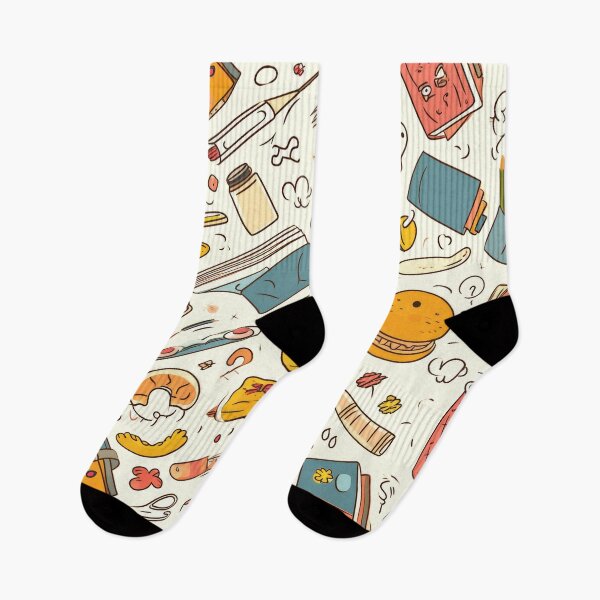 Item preview, Colorful Kawaii Patterns Featuring Animals and Food designed and sold by Piotrek0001.