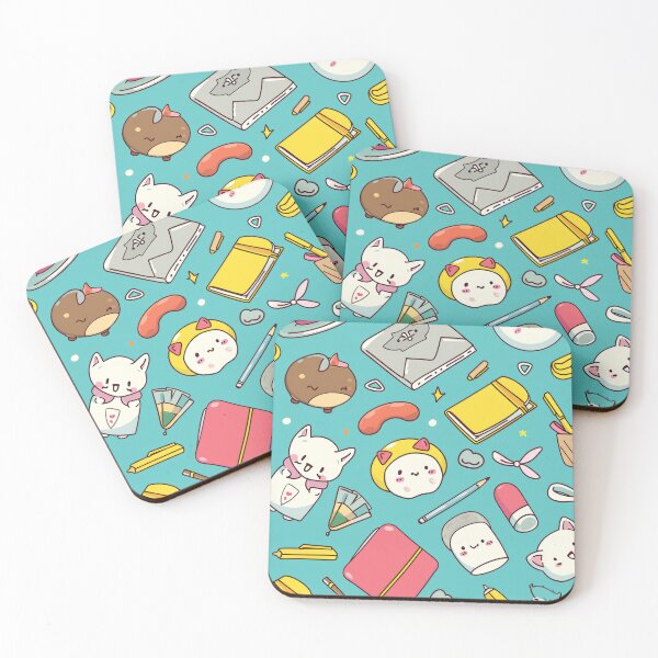 Item preview, Colorful Kawaii Patterns Featuring Animals and Food designed and sold by Piotrek0001.