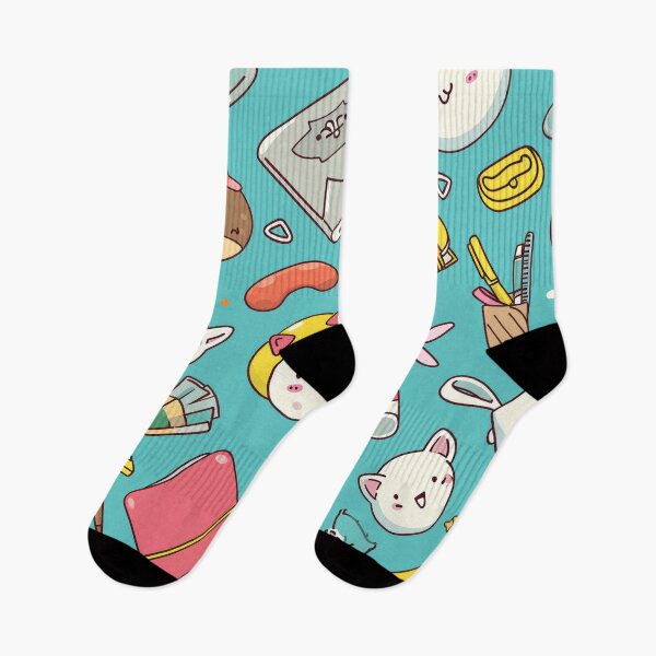 Item preview, Colorful Kawaii Patterns Featuring Animals and Food designed and sold by Piotrek0001.