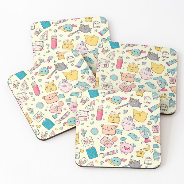 Item preview, Colorful Kawaii Patterns Featuring Animals and Food designed and sold by Piotrek0001.
