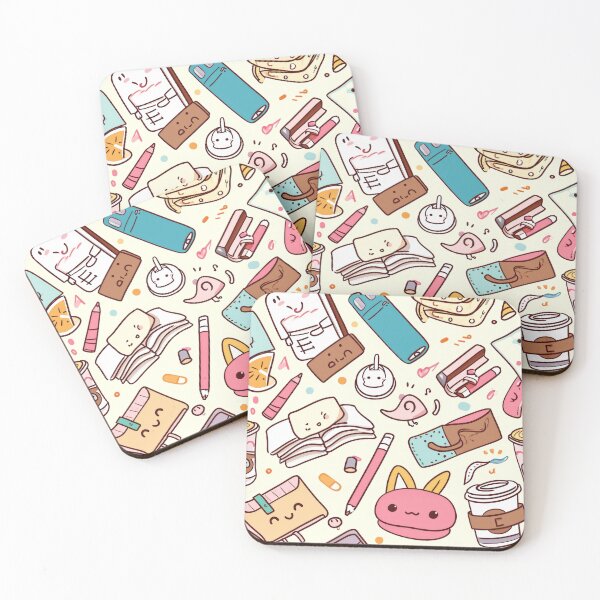 Item preview, Colorful Kawaii Patterns Featuring Animals and Food designed and sold by Piotrek0001.