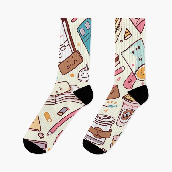 Item preview, Colorful Kawaii Patterns Featuring Animals and Food designed and sold by Piotrek0001.