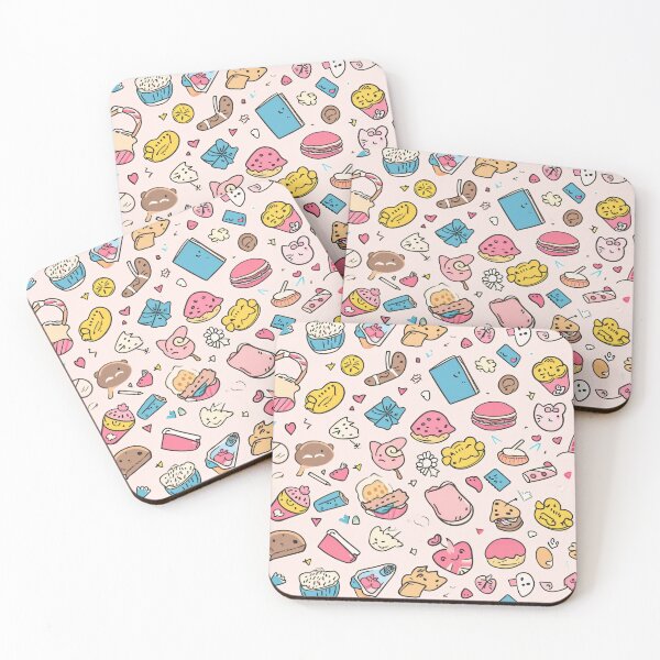 Item preview, Colorful Kawaii Patterns Featuring Animals and Food designed and sold by Piotrek0001.