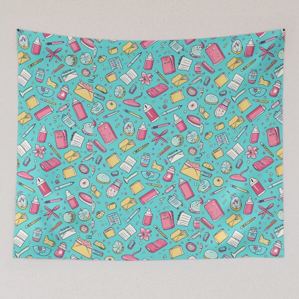 Item preview, Colorful Kawaii Patterns Featuring Animals and Food designed and sold by Piotrek0001.