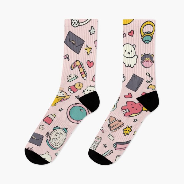 Item preview, Colorful Kawaii Patterns Featuring Animals and Food designed and sold by Piotrek0001.