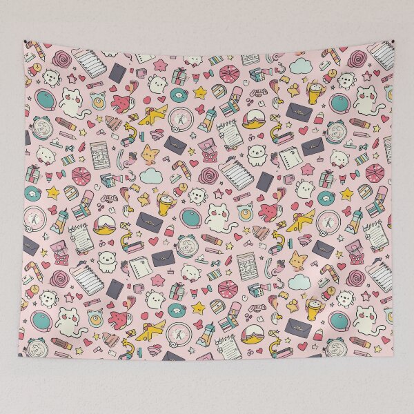 Item preview, Colorful Kawaii Patterns Featuring Animals and Food designed and sold by Piotrek0001.