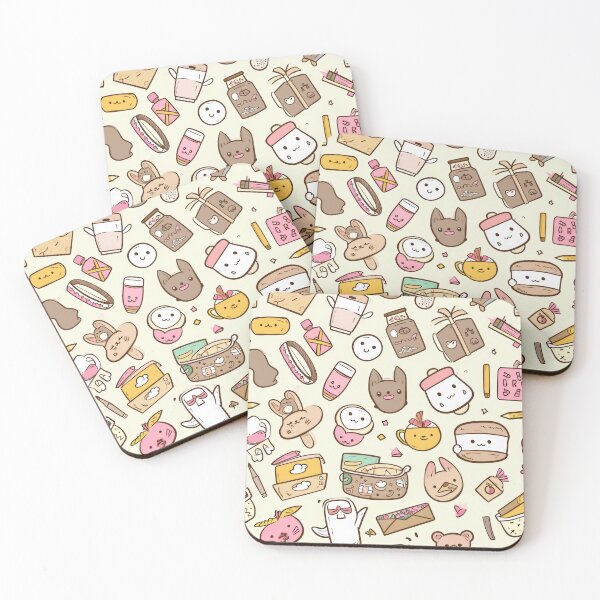 Item preview, Colorful Kawaii Patterns Featuring Animals and Food designed and sold by Piotrek0001.
