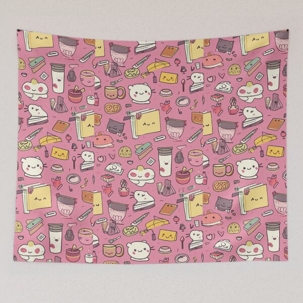 Item preview, Colorful Kawaii Patterns Featuring Animals and Food designed and sold by Piotrek0001.