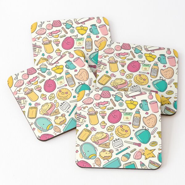 Item preview, Colorful Kawaii Patterns Featuring Animals and Food designed and sold by Piotrek0001.