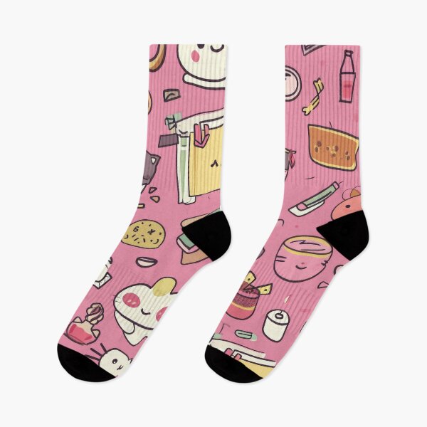 Item preview, Colorful Kawaii Patterns Featuring Animals and Food designed and sold by Piotrek0001.