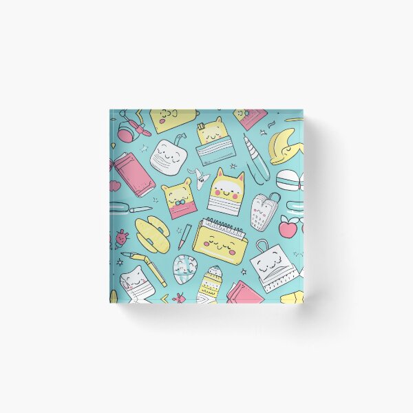 Item preview, Colorful Kawaii Patterns Featuring Animals and Food designed and sold by Piotrek0001.