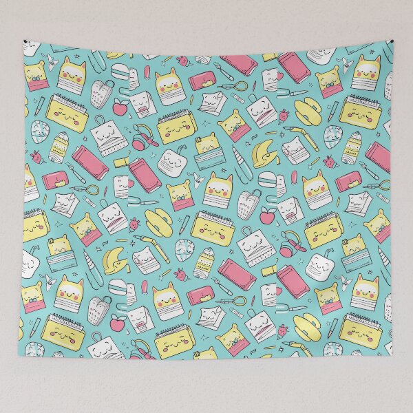 Item preview, Colorful Kawaii Patterns Featuring Animals and Food designed and sold by Piotrek0001.